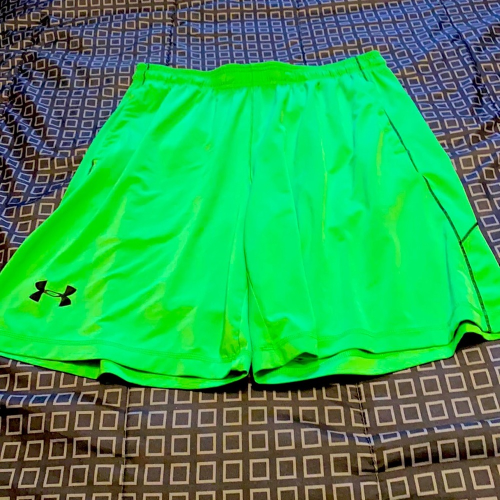 Under armor neon shorts